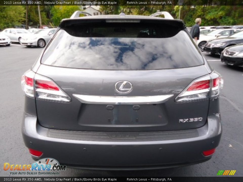2013 Lexus RX 350 AWD Nebula Gray Pearl / Black/Ebony Birds Eye Maple Photo #3