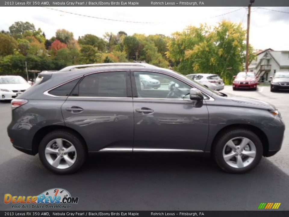 2013 Lexus RX 350 AWD Nebula Gray Pearl / Black/Ebony Birds Eye Maple Photo #5