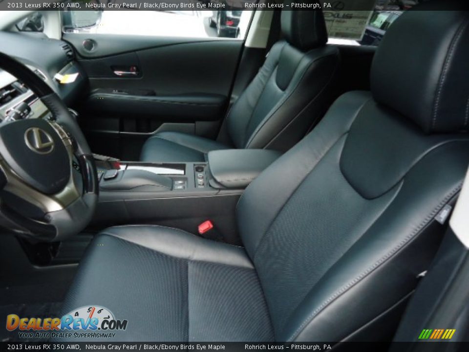 2013 Lexus RX 350 AWD Nebula Gray Pearl / Black/Ebony Birds Eye Maple Photo #10