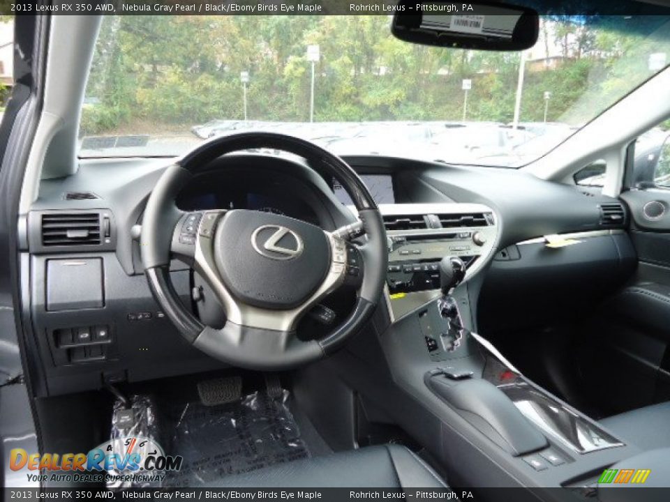 2013 Lexus RX 350 AWD Nebula Gray Pearl / Black/Ebony Birds Eye Maple Photo #12