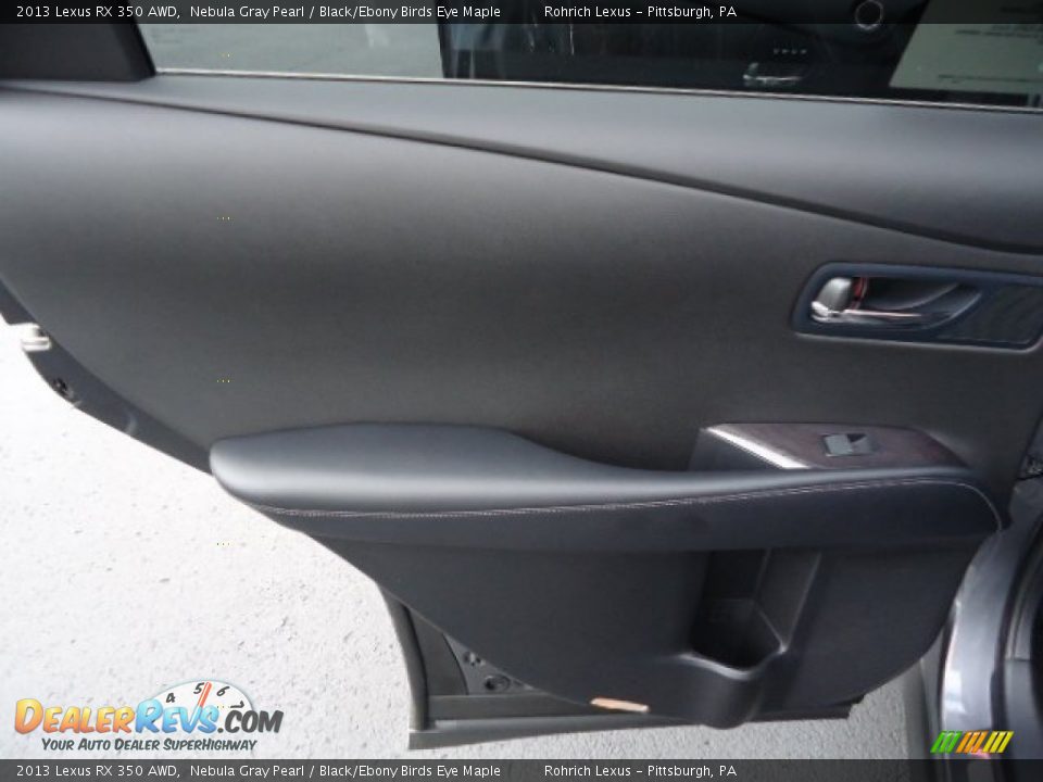 2013 Lexus RX 350 AWD Nebula Gray Pearl / Black/Ebony Birds Eye Maple Photo #13