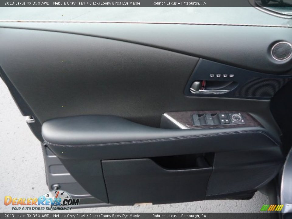 2013 Lexus RX 350 AWD Nebula Gray Pearl / Black/Ebony Birds Eye Maple Photo #14