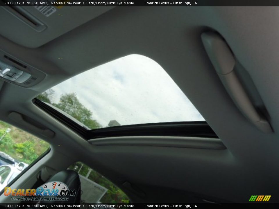 2013 Lexus RX 350 AWD Nebula Gray Pearl / Black/Ebony Birds Eye Maple Photo #15