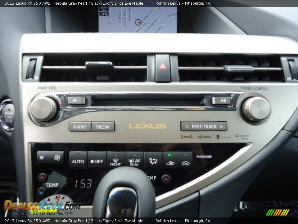 2013 Lexus RX 350 AWD Nebula Gray Pearl / Black/Ebony Birds Eye Maple Photo #19