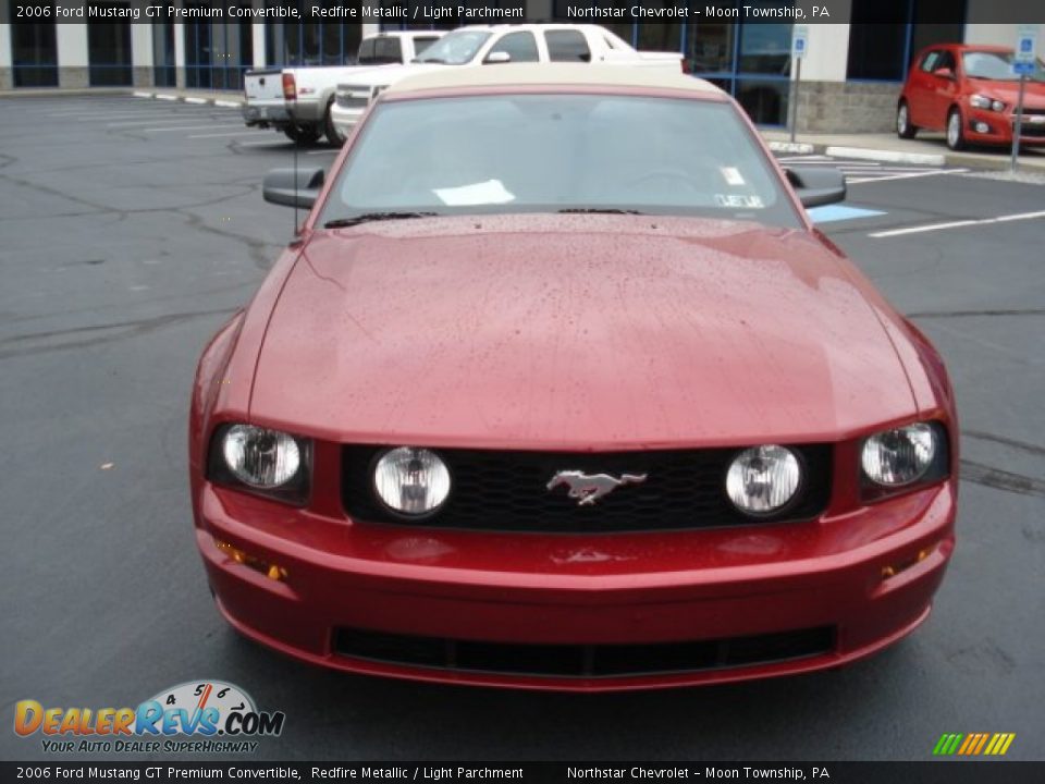 2006 Ford Mustang GT Premium Convertible Redfire Metallic / Light Parchment Photo #2