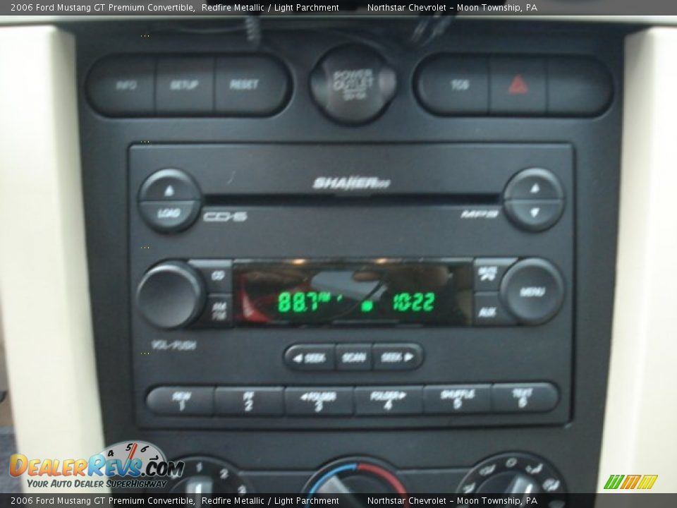2006 Ford Mustang GT Premium Convertible Redfire Metallic / Light Parchment Photo #15