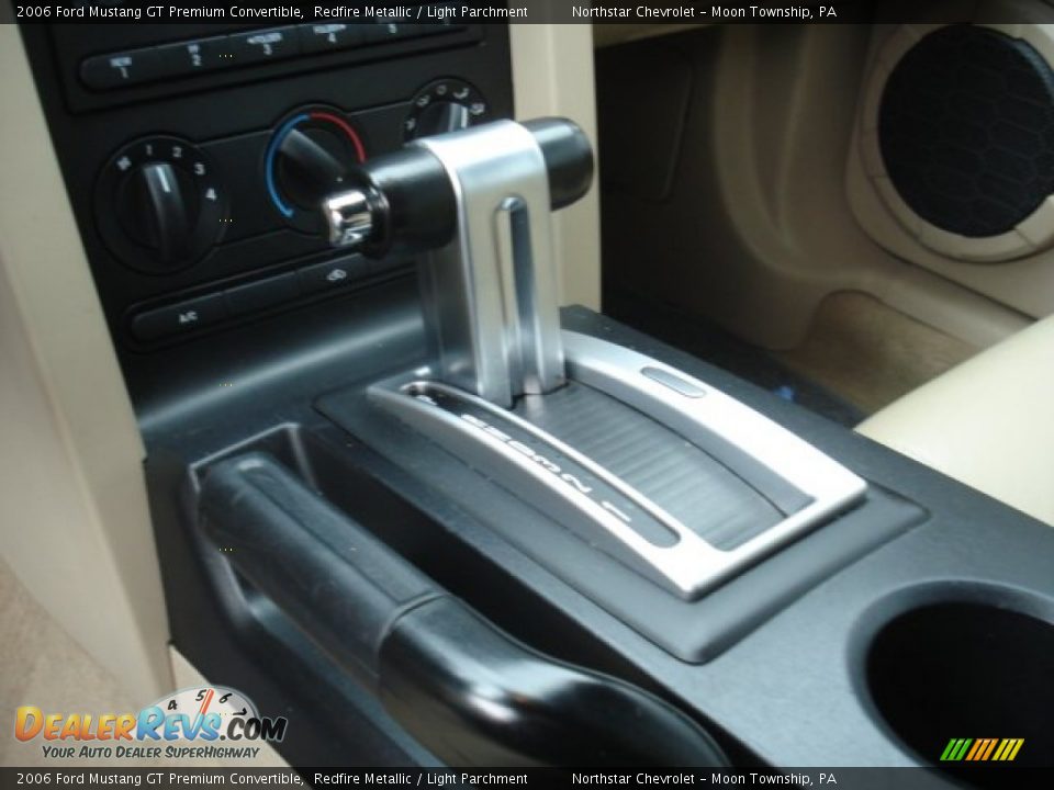 2006 Ford Mustang GT Premium Convertible Redfire Metallic / Light Parchment Photo #16