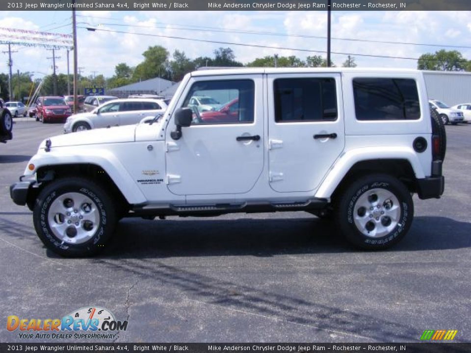 2013 Jeep wrangler unlimited sahara bright white #4