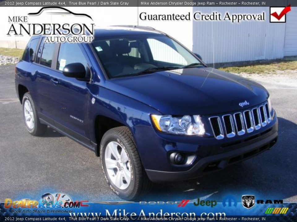 2012 Jeep Compass Latitude 4x4 True Blue Pearl / Dark Slate Gray Photo #1