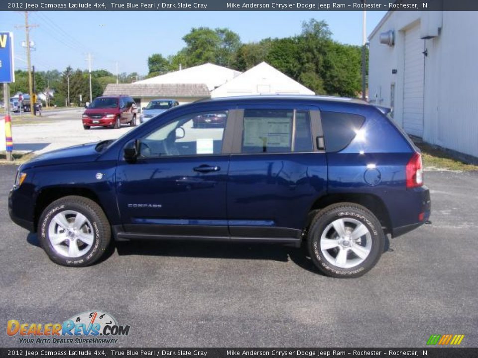 2012 Jeep Compass Latitude 4x4 True Blue Pearl / Dark Slate Gray Photo #2