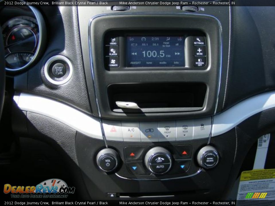 2012 Dodge Journey Crew Brilliant Black Crystal Pearl / Black Photo #5