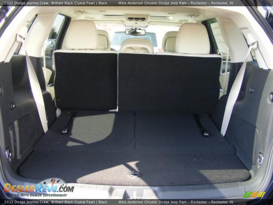 2012 Dodge Journey Crew Brilliant Black Crystal Pearl / Black Photo #8
