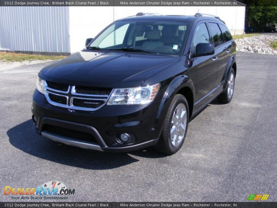 2012 Dodge Journey Crew Brilliant Black Crystal Pearl / Black Photo #10