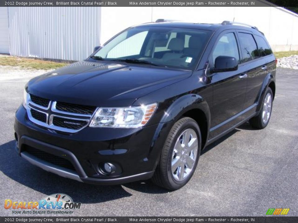 2012 Dodge Journey Crew Brilliant Black Crystal Pearl / Black Photo #11