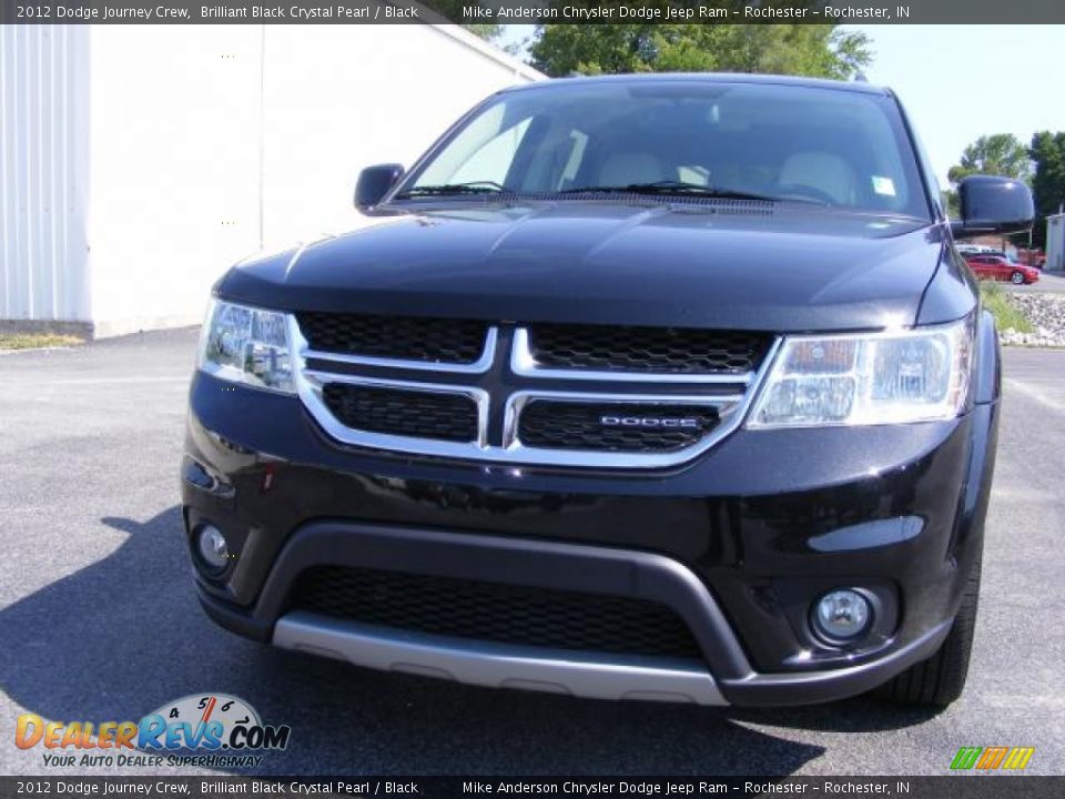 2012 Dodge Journey Crew Brilliant Black Crystal Pearl / Black Photo #12