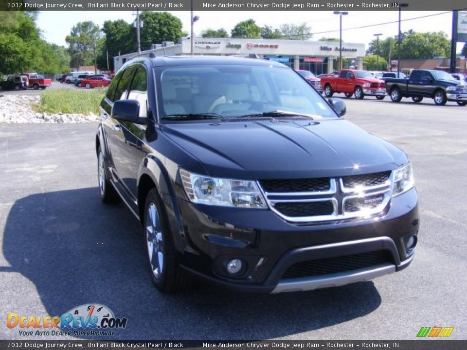2012 Dodge Journey Crew Brilliant Black Crystal Pearl / Black Photo #13