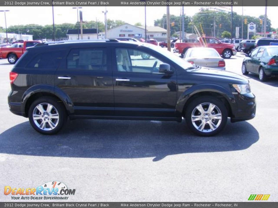 2012 Dodge Journey Crew Brilliant Black Crystal Pearl / Black Photo #15