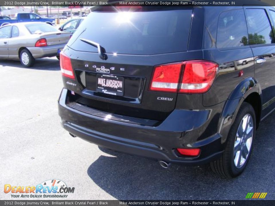 2012 Dodge Journey Crew Brilliant Black Crystal Pearl / Black Photo #17