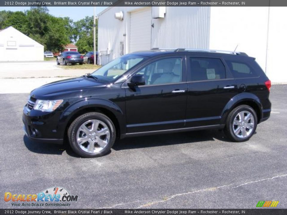 2012 Dodge Journey Crew Brilliant Black Crystal Pearl / Black Photo #19