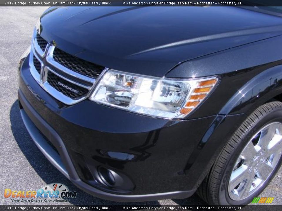 2012 Dodge Journey Crew Brilliant Black Crystal Pearl / Black Photo #20