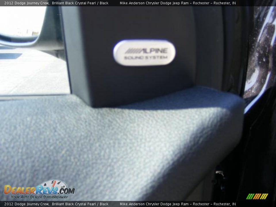 2012 Dodge Journey Crew Brilliant Black Crystal Pearl / Black Photo #28