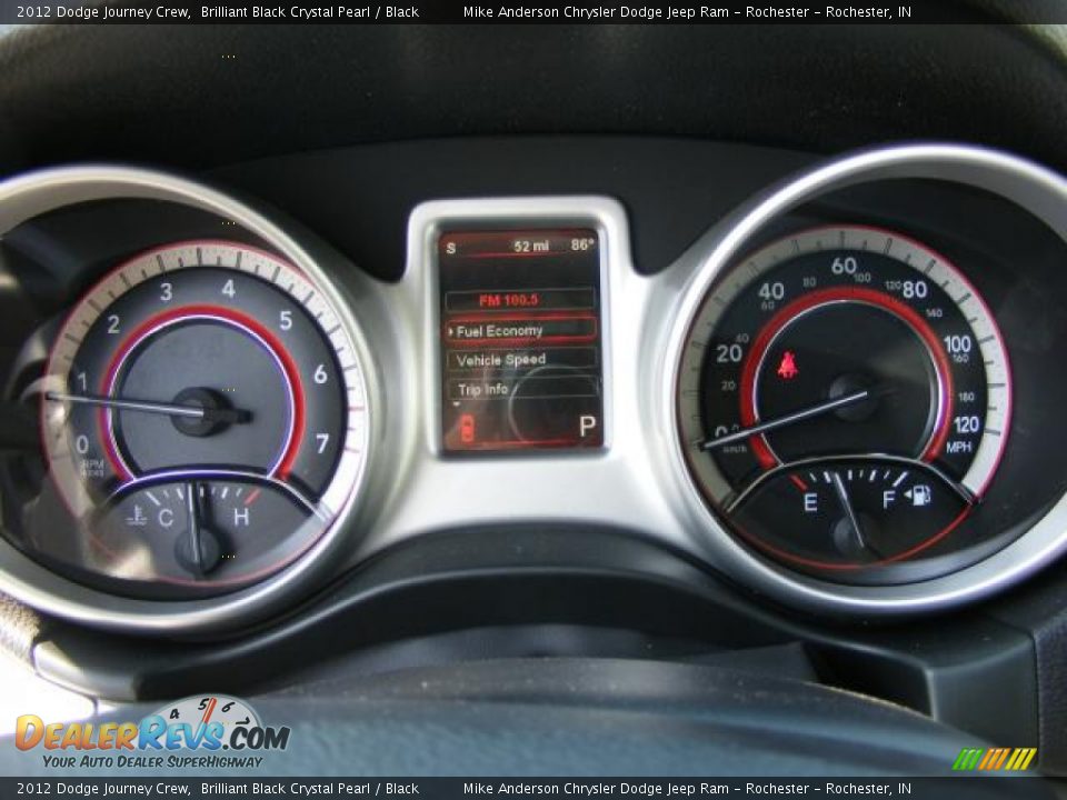 2012 Dodge Journey Crew Brilliant Black Crystal Pearl / Black Photo #33
