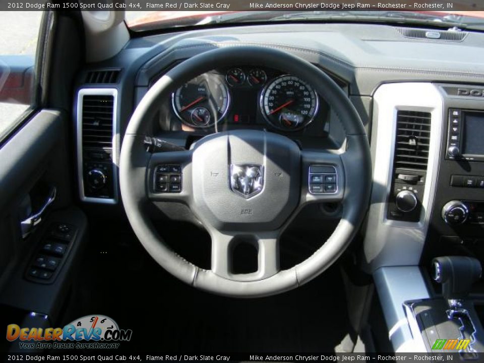 2012 Dodge Ram 1500 Sport Quad Cab 4x4 Flame Red / Dark Slate Gray Photo #4