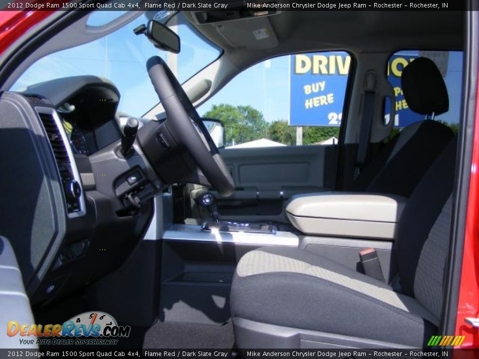 2012 Dodge Ram 1500 Sport Quad Cab 4x4 Flame Red / Dark Slate Gray Photo #6