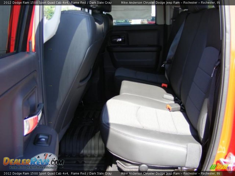 2012 Dodge Ram 1500 Sport Quad Cab 4x4 Flame Red / Dark Slate Gray Photo #7