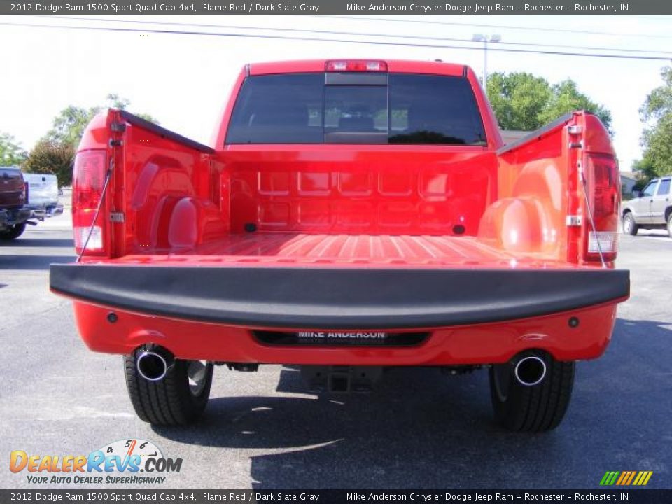 2012 Dodge Ram 1500 Sport Quad Cab 4x4 Flame Red / Dark Slate Gray Photo #8