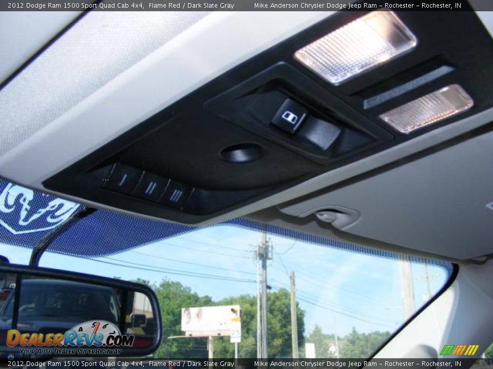 2012 Dodge Ram 1500 Sport Quad Cab 4x4 Flame Red / Dark Slate Gray Photo #9