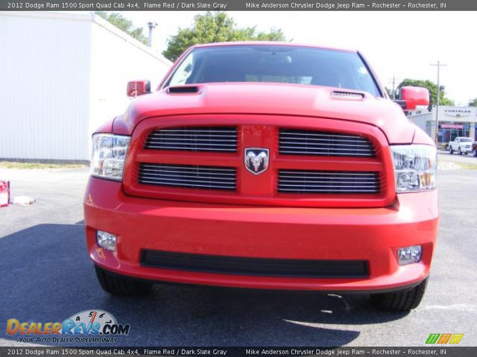 2012 Dodge Ram 1500 Sport Quad Cab 4x4 Flame Red / Dark Slate Gray Photo #12