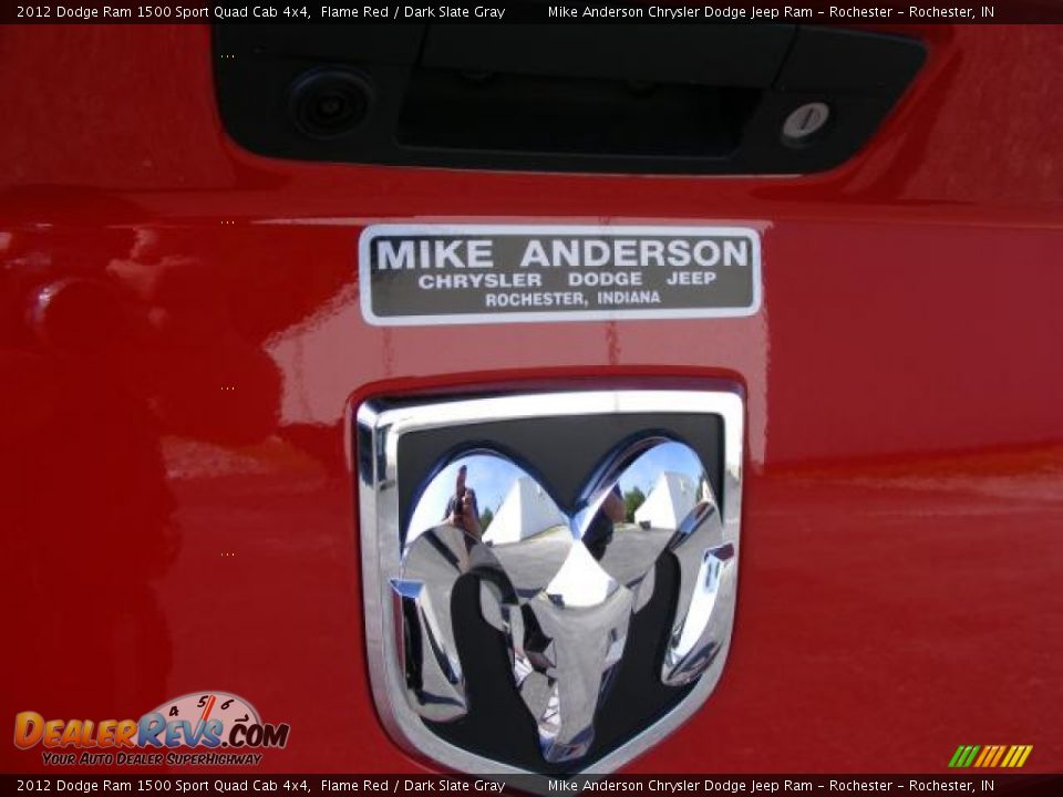 2012 Dodge Ram 1500 Sport Quad Cab 4x4 Flame Red / Dark Slate Gray Photo #17