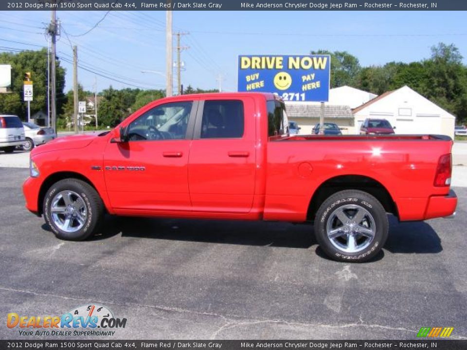 2012 Dodge Ram 1500 Sport Quad Cab 4x4 Flame Red / Dark Slate Gray Photo #18