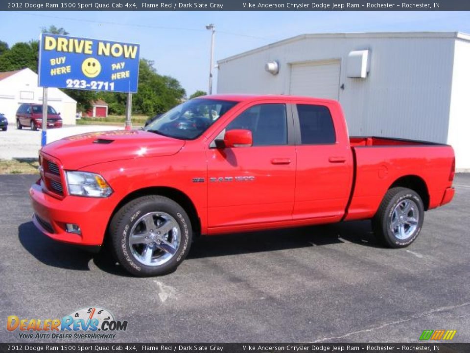 2012 Dodge Ram 1500 Sport Quad Cab 4x4 Flame Red / Dark Slate Gray Photo #19