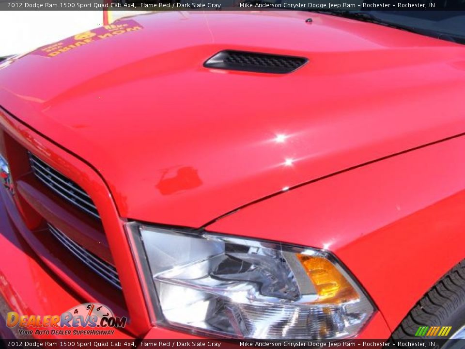 2012 Dodge Ram 1500 Sport Quad Cab 4x4 Flame Red / Dark Slate Gray Photo #20