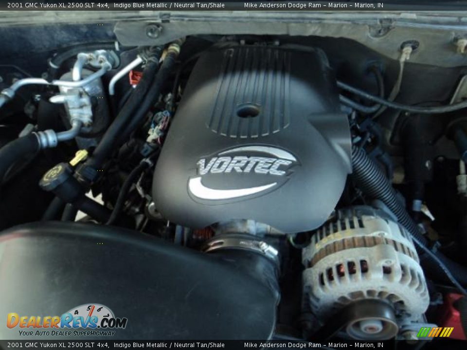 2001 GMC Yukon XL 2500 SLT 4x4 Indigo Blue Metallic / Neutral Tan/Shale Photo #9
