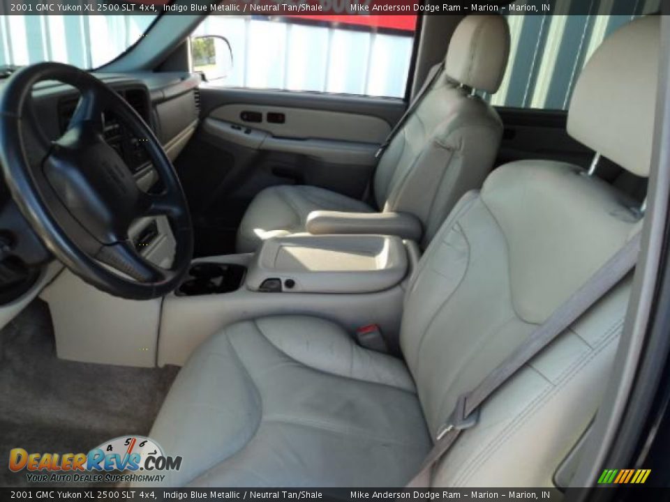 2001 GMC Yukon XL 2500 SLT 4x4 Indigo Blue Metallic / Neutral Tan/Shale Photo #10