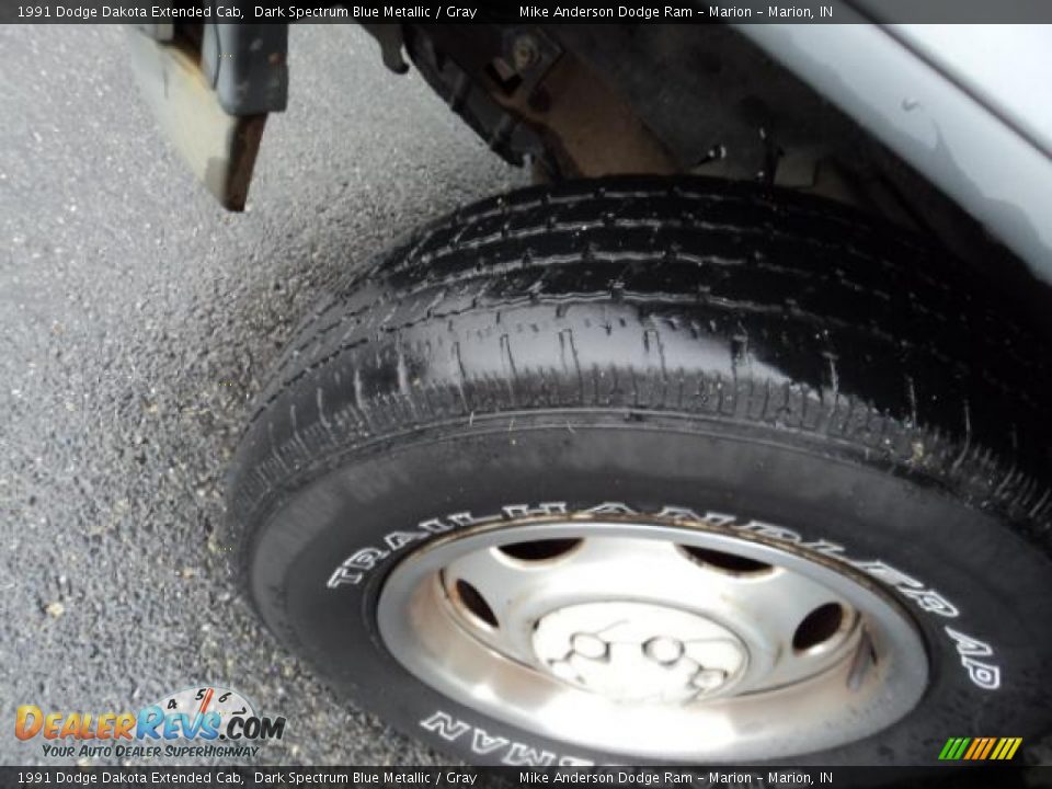 1991 Dodge Dakota Extended Cab Dark Spectrum Blue Metallic / Gray Photo #10