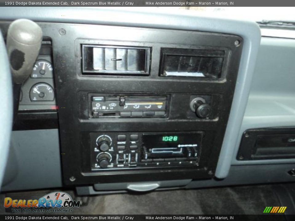 1991 Dodge Dakota Extended Cab Dark Spectrum Blue Metallic / Gray Photo #11