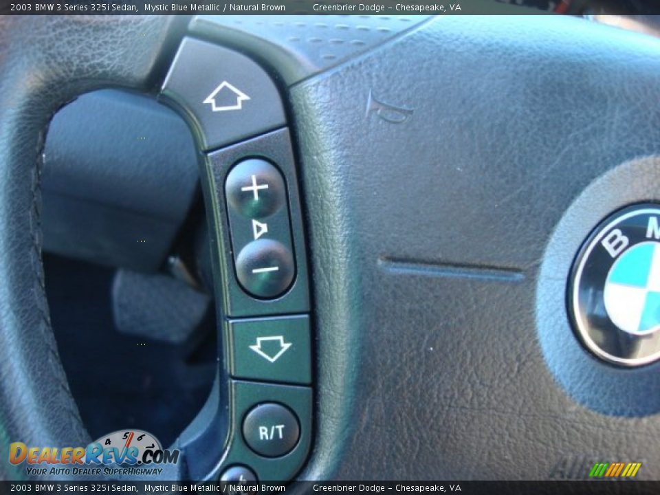 2003 BMW 3 Series 325i Sedan Mystic Blue Metallic / Natural Brown Photo #17