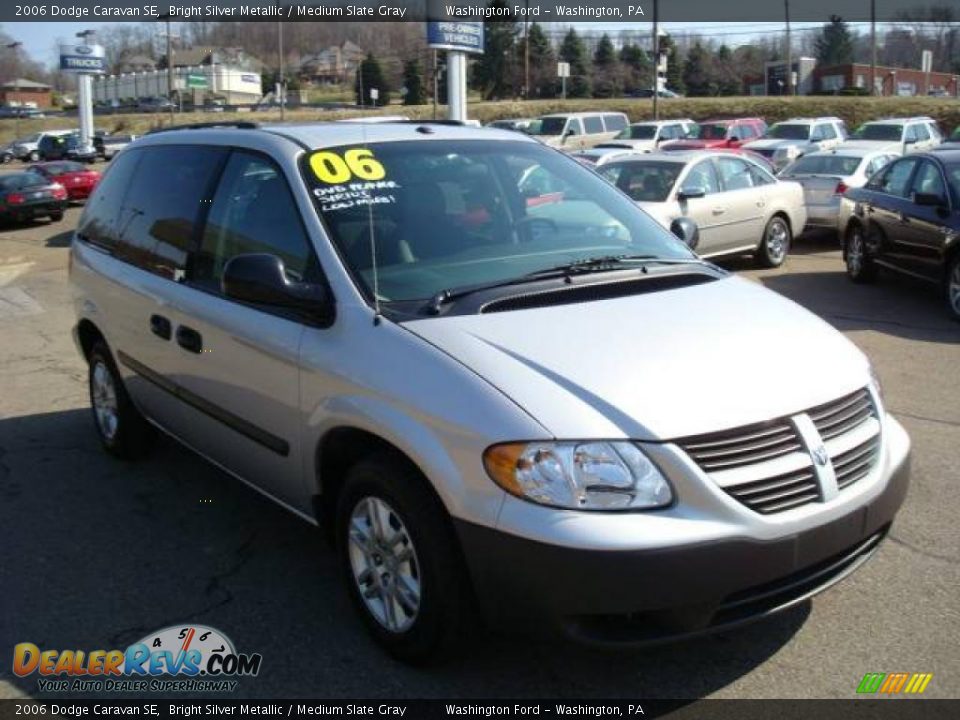 2006 Dodge Caravan SE Bright Silver Metallic / Medium Slate Gray Photo #6