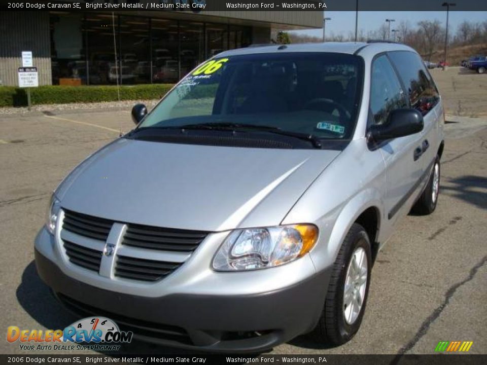 2006 Dodge Caravan SE Bright Silver Metallic / Medium Slate Gray Photo #8