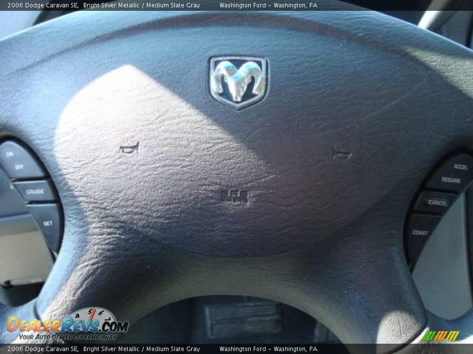 2006 Dodge Caravan SE Bright Silver Metallic / Medium Slate Gray Photo #16