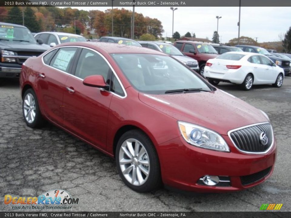 2013 Buick Verano FWD Crystal Red Tintcoat / Cashmere Photo #4