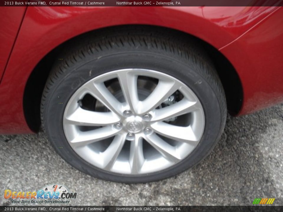 2013 Buick Verano FWD Crystal Red Tintcoat / Cashmere Photo #9