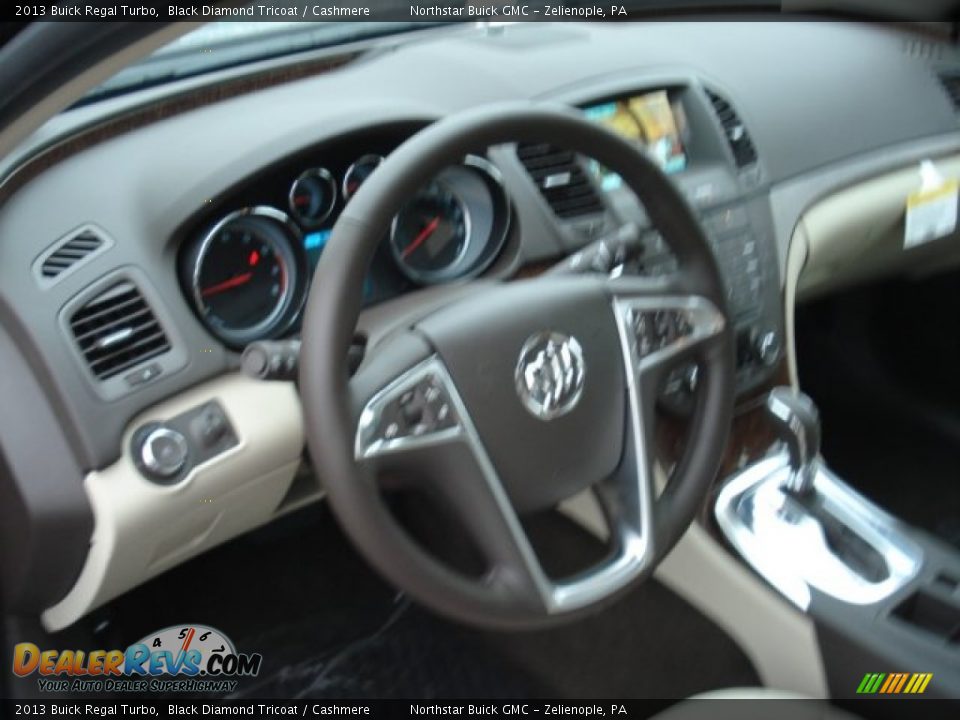 2013 Buick Regal Turbo Black Diamond Tricoat / Cashmere Photo #10
