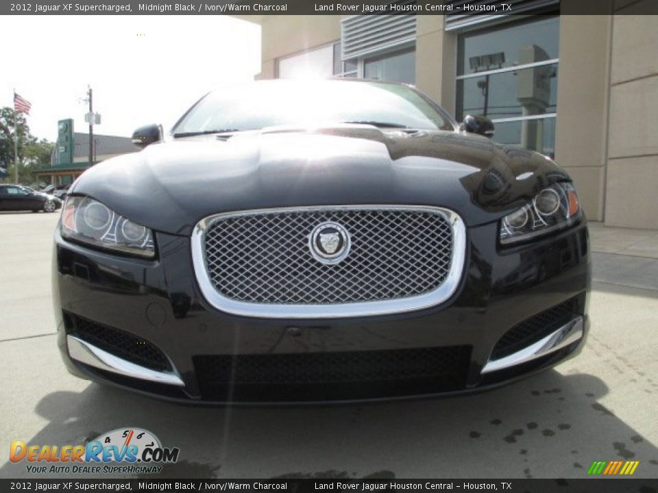 2012 Jaguar XF Supercharged Midnight Black / Ivory/Warm Charcoal Photo #6