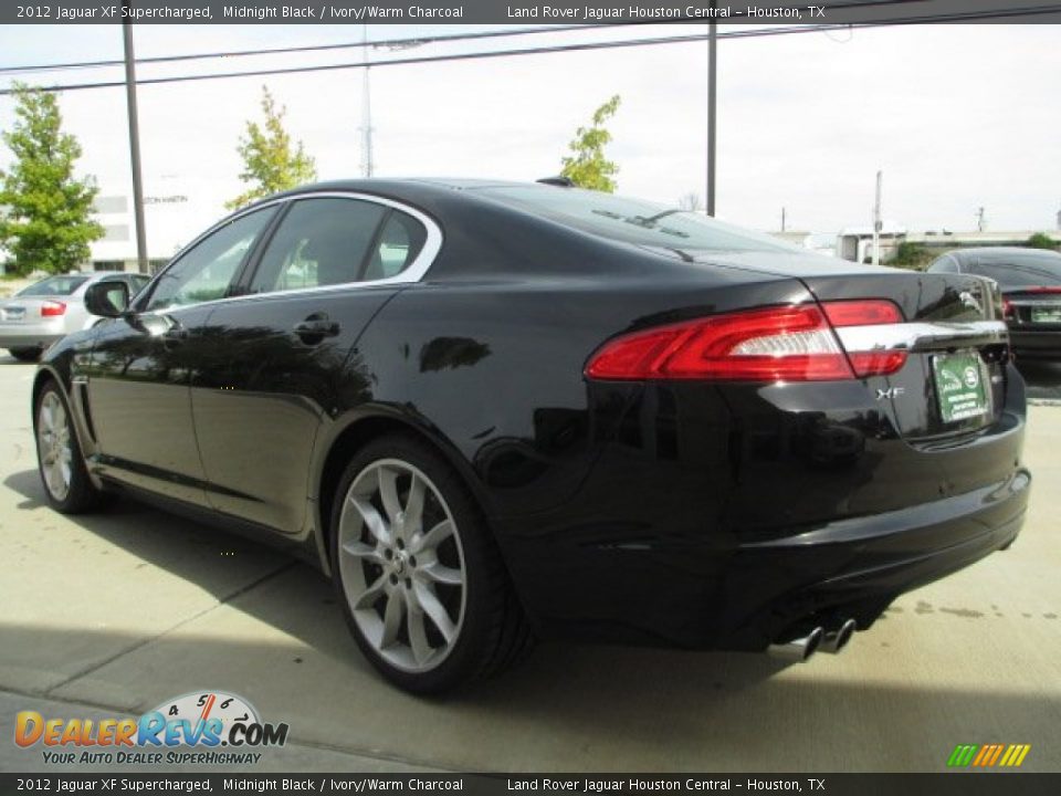 2012 Jaguar XF Supercharged Midnight Black / Ivory/Warm Charcoal Photo #8