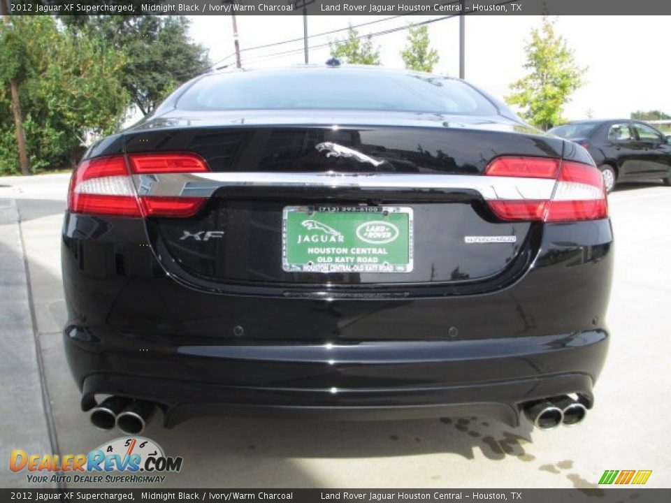 2012 Jaguar XF Supercharged Midnight Black / Ivory/Warm Charcoal Photo #9